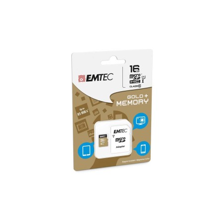 Emtec MicroSD Card 16GB SDHC CL10